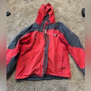The Northface Summit Series Mens XL Red Gore-Tex Shell Jacket, used condition